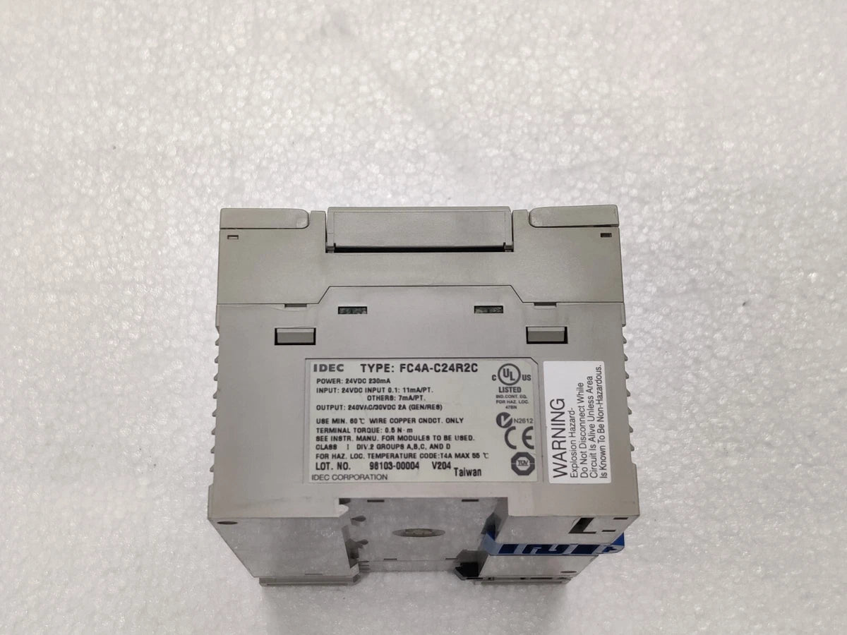 IDEC MicroSmart FC4A-C24R2C PLC Module With Idec FC4A-J8C1|304657116640