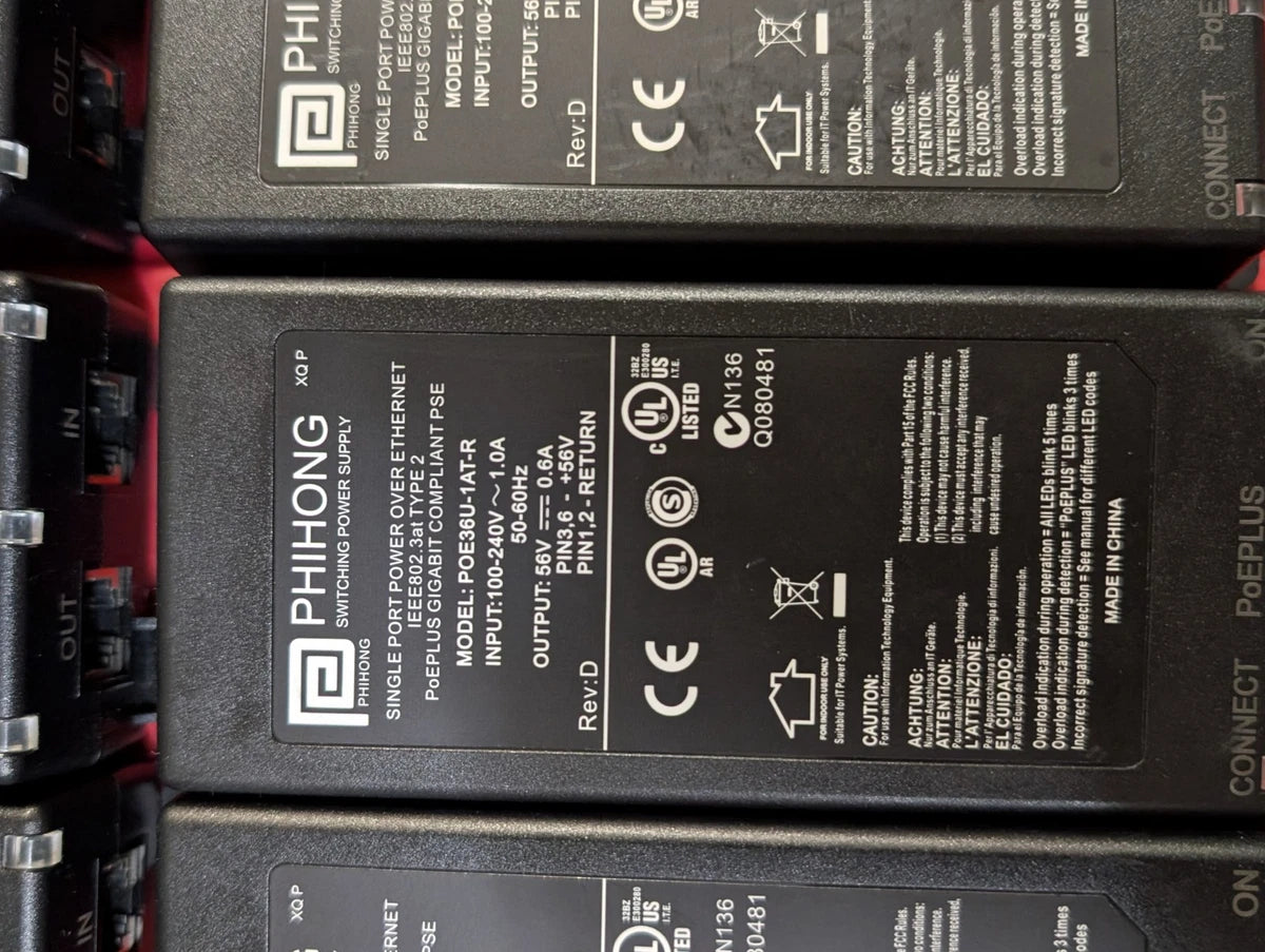 Power over Ethernet PoE Injectors (Lot of 10