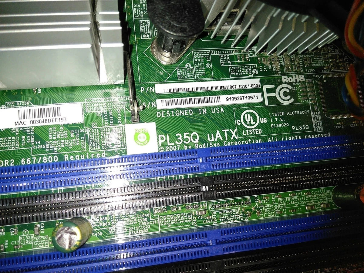 Defective RadiSys PL35Q C2SBM-RSYS-PL1 Core 2 Quad 2.66 GHz NO RAM AS-IS|267547824151