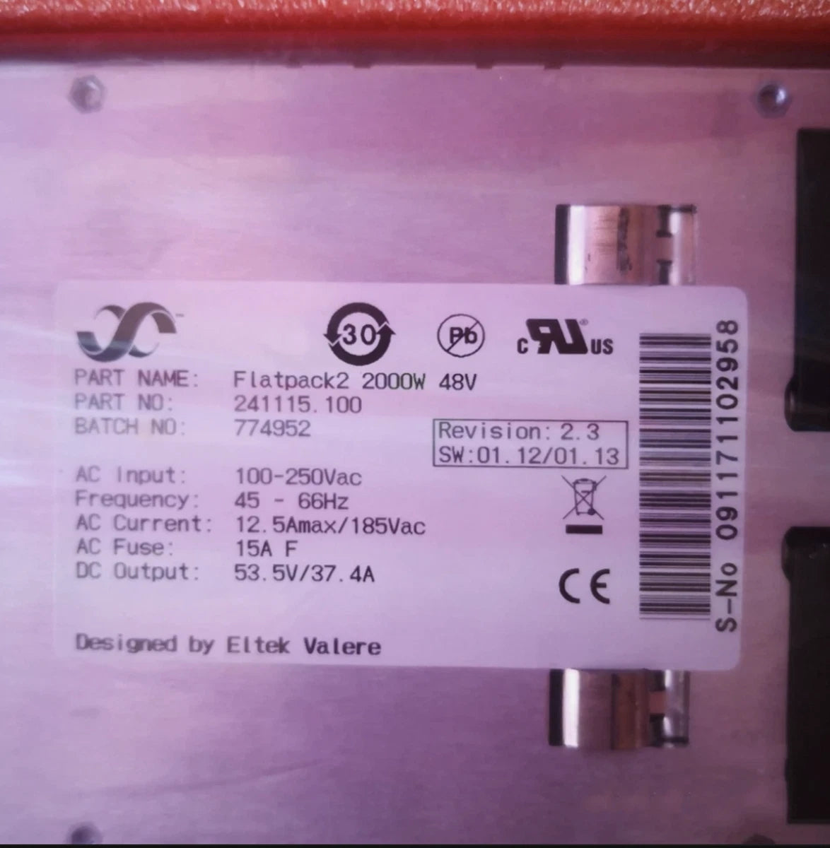 one New For Eltek Flatpack2 2000W 48V 241115.100 Power Module@ya|376567894371