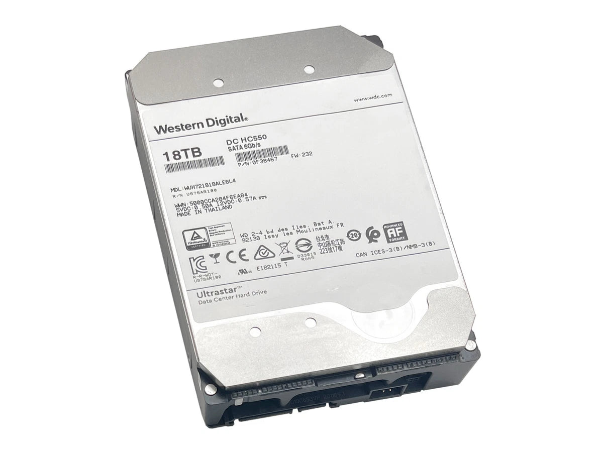 WD Ultrastar DC HC550 18TB SATA 6G 3.5" 7200RPM Enterprise HDD - WUH721818ALE6L4|167355610430