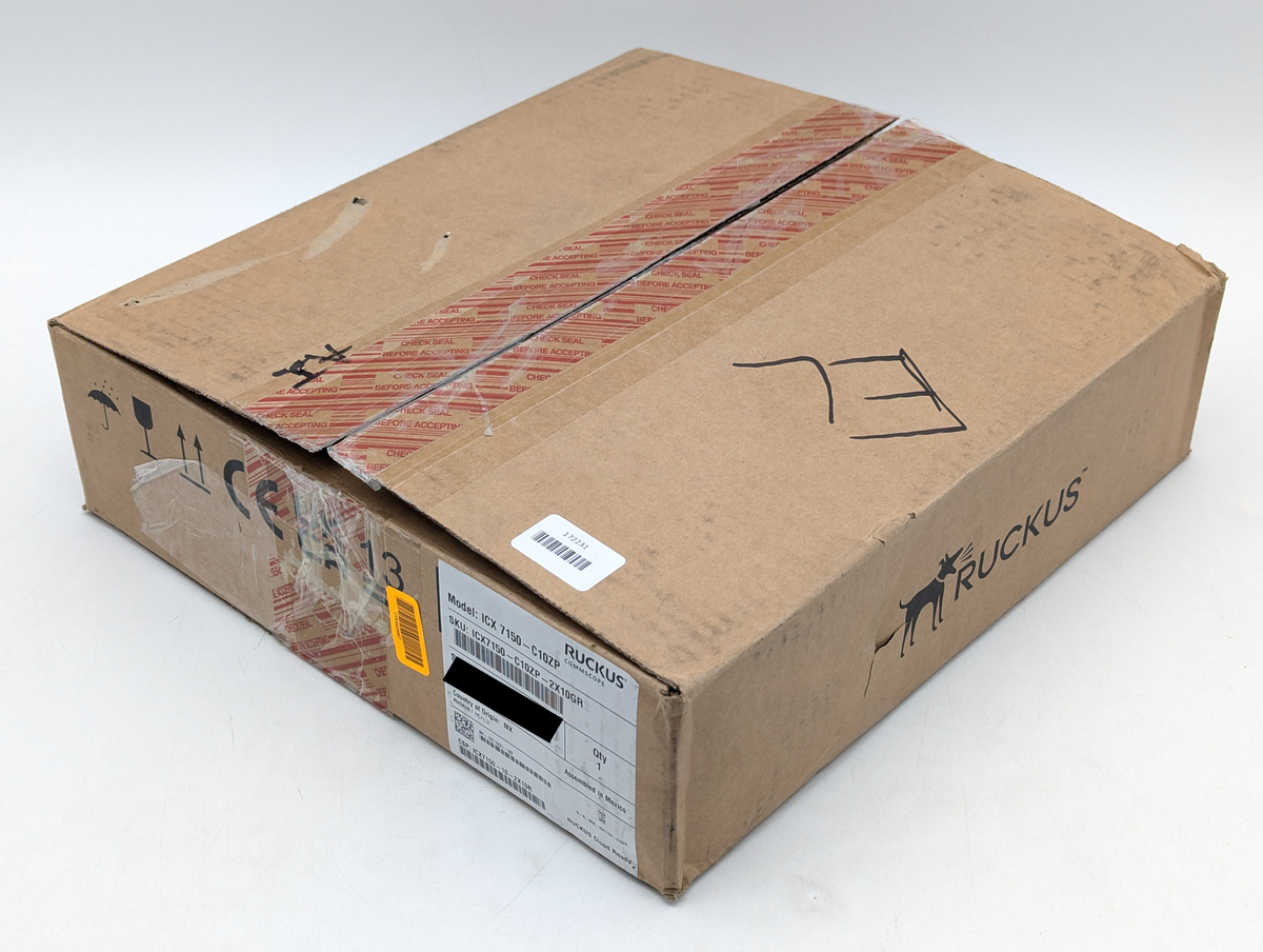 Ruckus Commscope ICX 7150-C10ZP 12-Port Managed Desktop Compact Switch - White