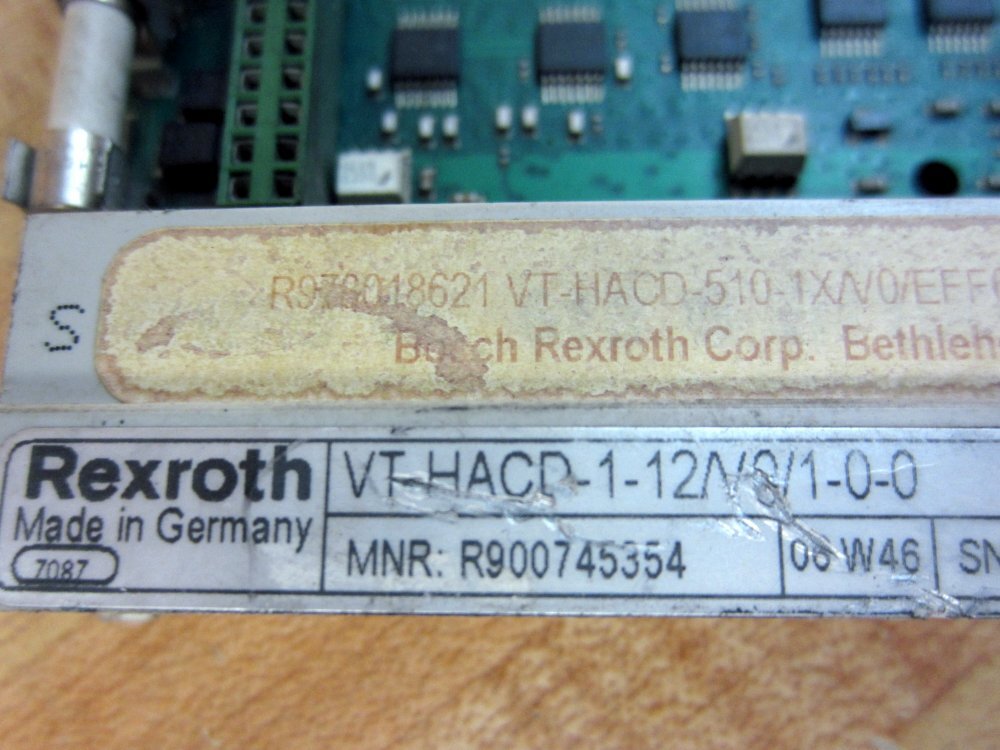 Rexroth VT-HACD-1-12-V0-1-0-0 Circuit Board VTHACD112V0100 Chipped Corner