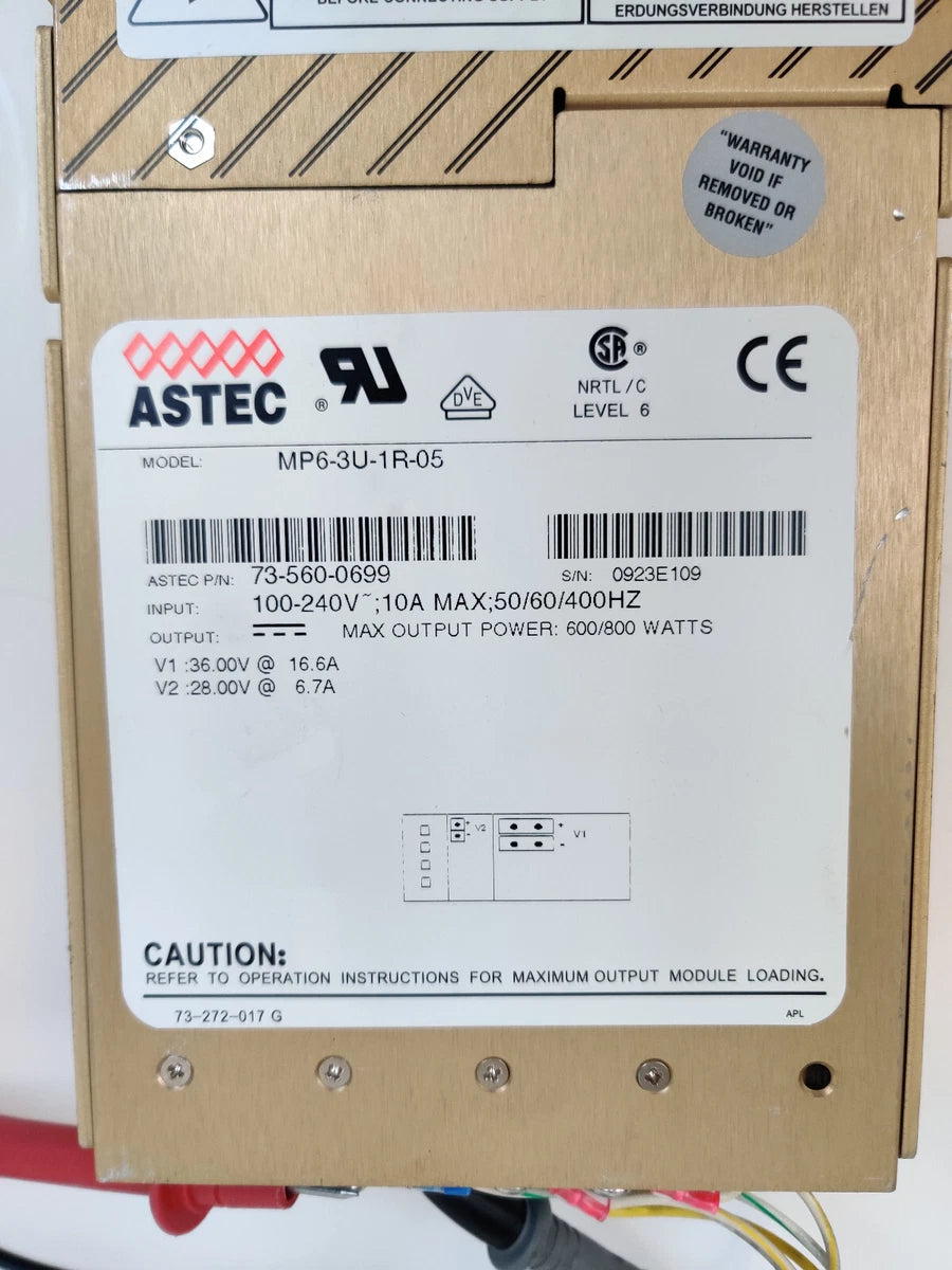 Astec 800W Power Supply MP6-3U-1R-05 73-560-0699 Thermo TSQ Quantum MS Working|358042938162