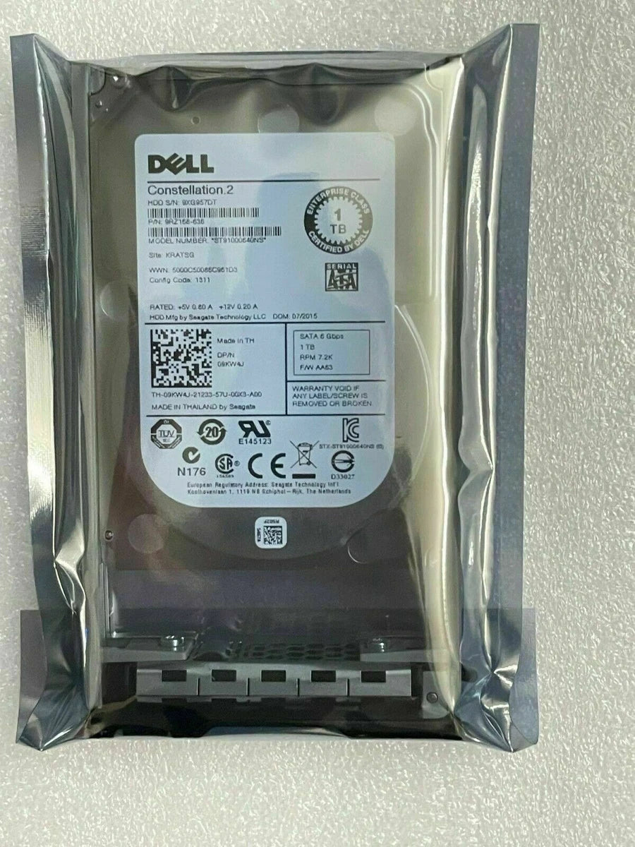 Dell ST91000640NS 1TB SATA 2.5" 6Gbs SERVER R610 R620 R630 R710 R720 R730 R510|126864656520