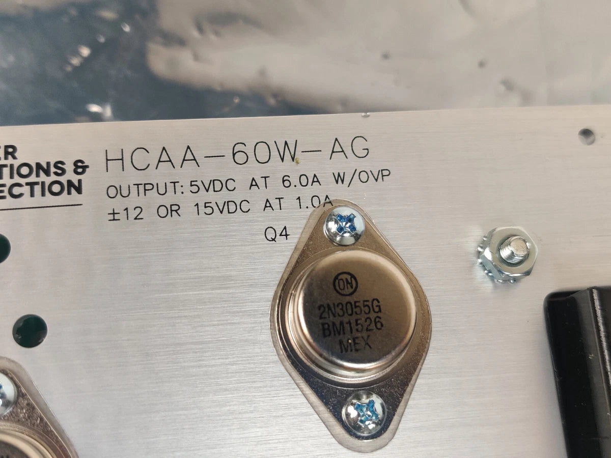 Power One HCAA-60W-AG Linear Power Supply 5V at 6A, 12 or 15V at 1A for MS