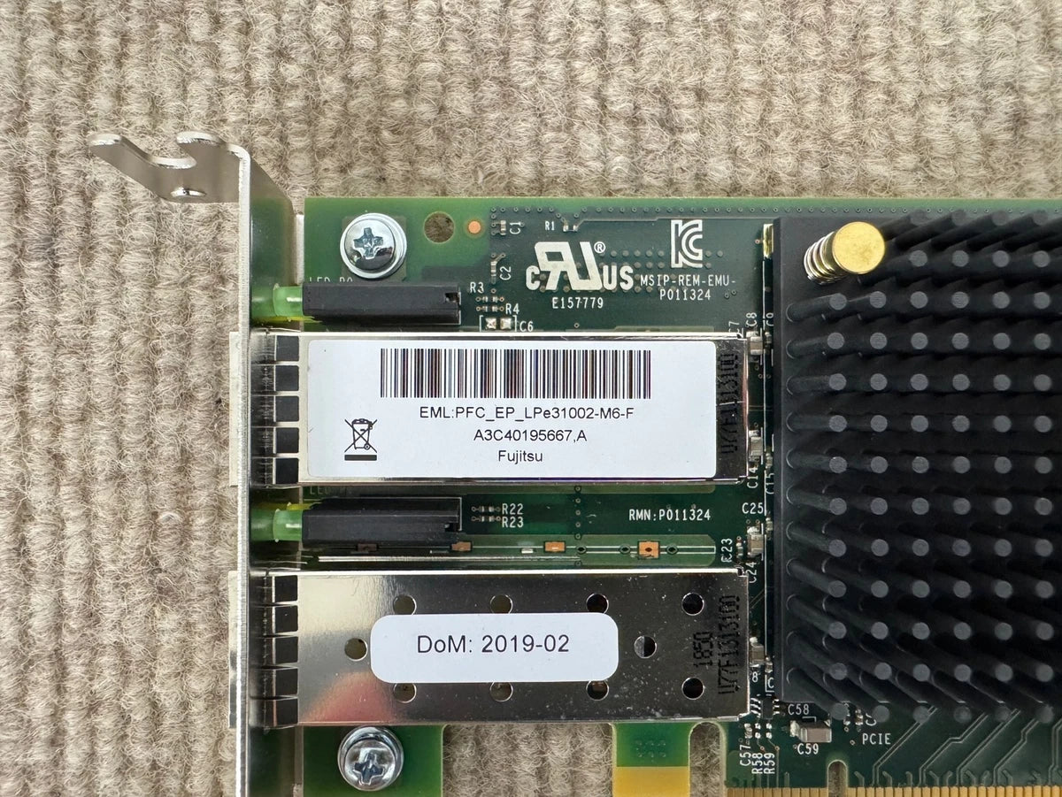 Fujitsu Emulex LPe31002-M6-F 2-Port 16Gb FC Adpaterl HBA Low Profile A3C40195667|197561700080