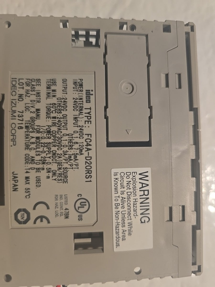 Idec Microsmart fc4a-d20rs1 Plc Controller|306599332012