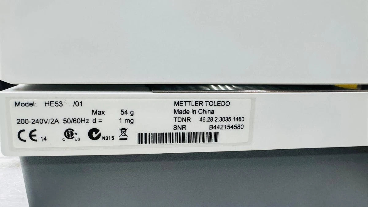 Mettler Toledo HE53 Moisture Analyzer (200-240V