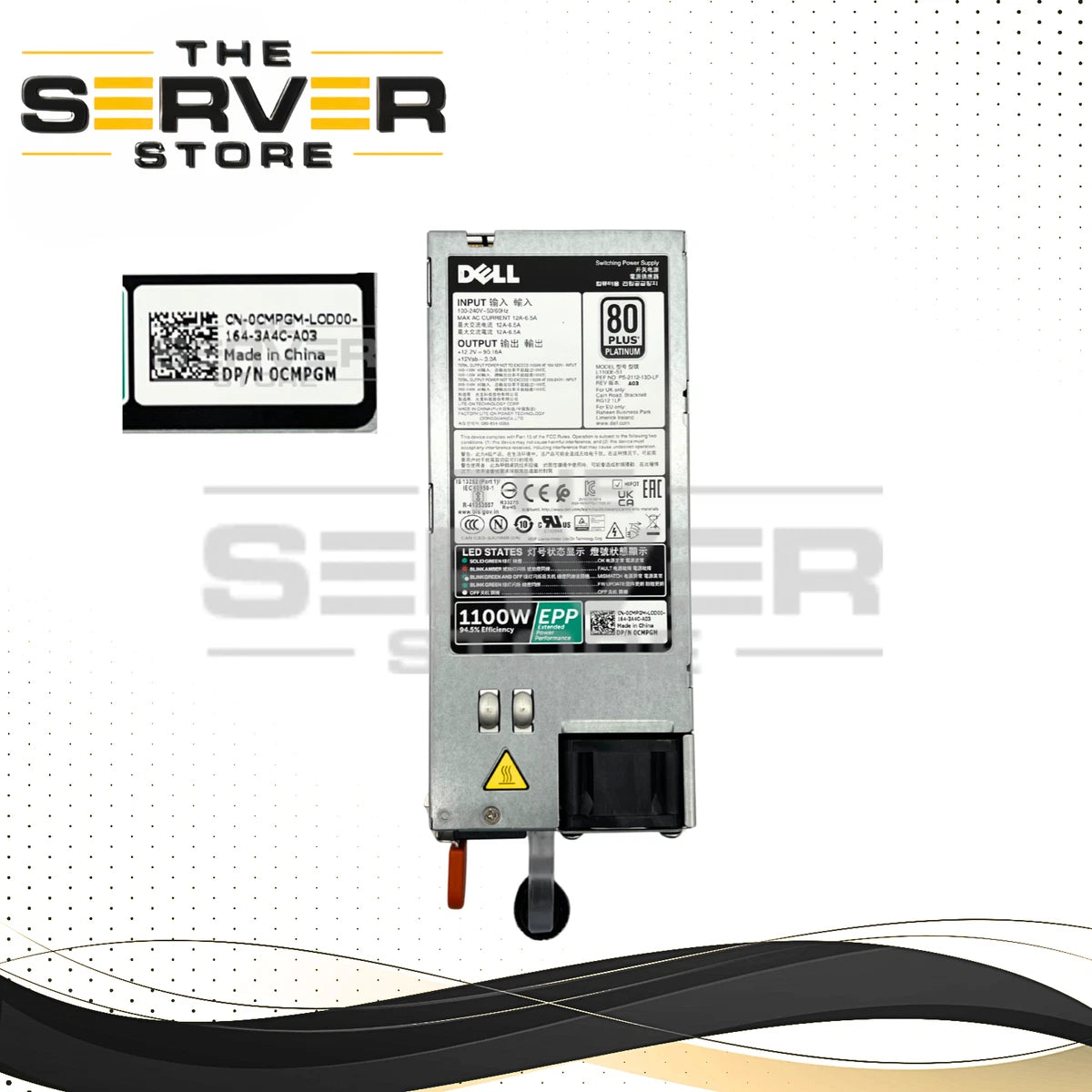 Dell 1100W 80 Plus Platinum Power Supply (PSU) For PowerEdge Server 0CMPGM CMPGM|174820204043