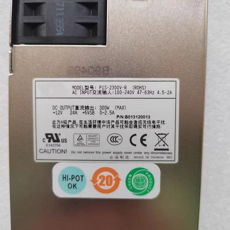 For Zippy Server Power Supply Redundant Power Module 300W P1S-2300V-R