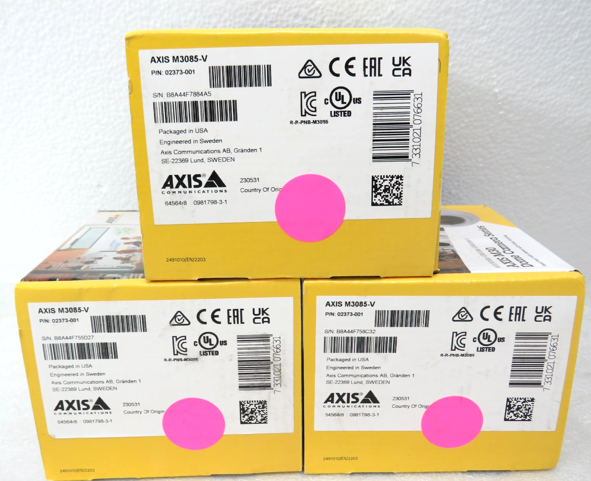 * Axis M3085-V 2MP Dome Camera With WDR 02373-001 (FACTORY SEALED) [CTOKT]|157521727721