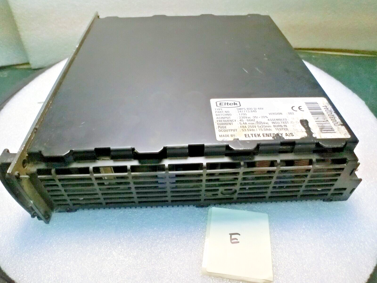 ELTEK SMPS 800 SI 48V Power Module,241113-840,230Vac 48Vdc,Used,Ger_,9046
