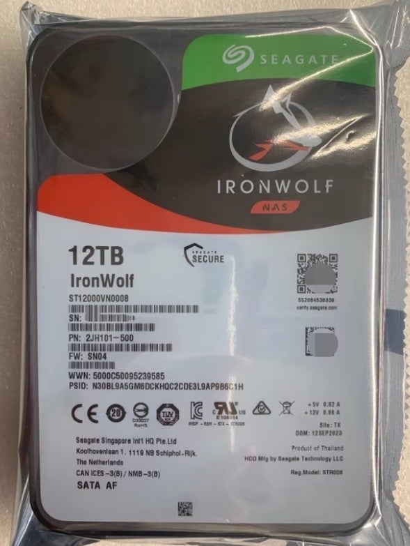 New Seagate ST12000VN0008 12TB IronWolf 3.5"SATA 7200rpm Internal Hard Drive HDD|167908212075
