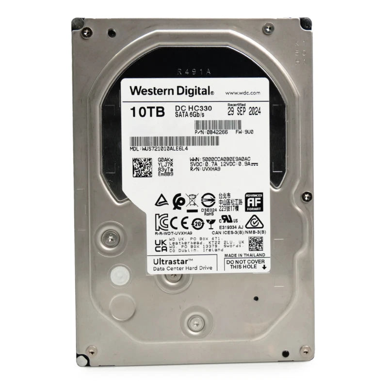 WD Ultrastar DC HC330 10TB 7.2K RPM SATA 6Gb/s 3.5" HDD WUS721010ALE6L4-0B42266|296993744761