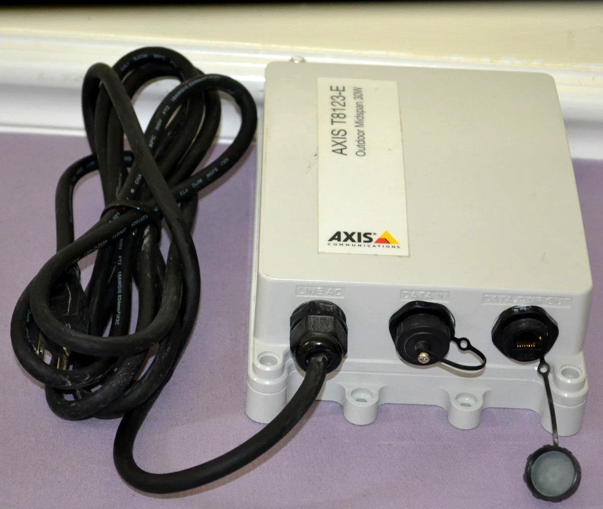 Axis T8123-E Outdoor Midspan 30W PoE With Injector, 1-Port,  IP66 Weatherproof|286683407848