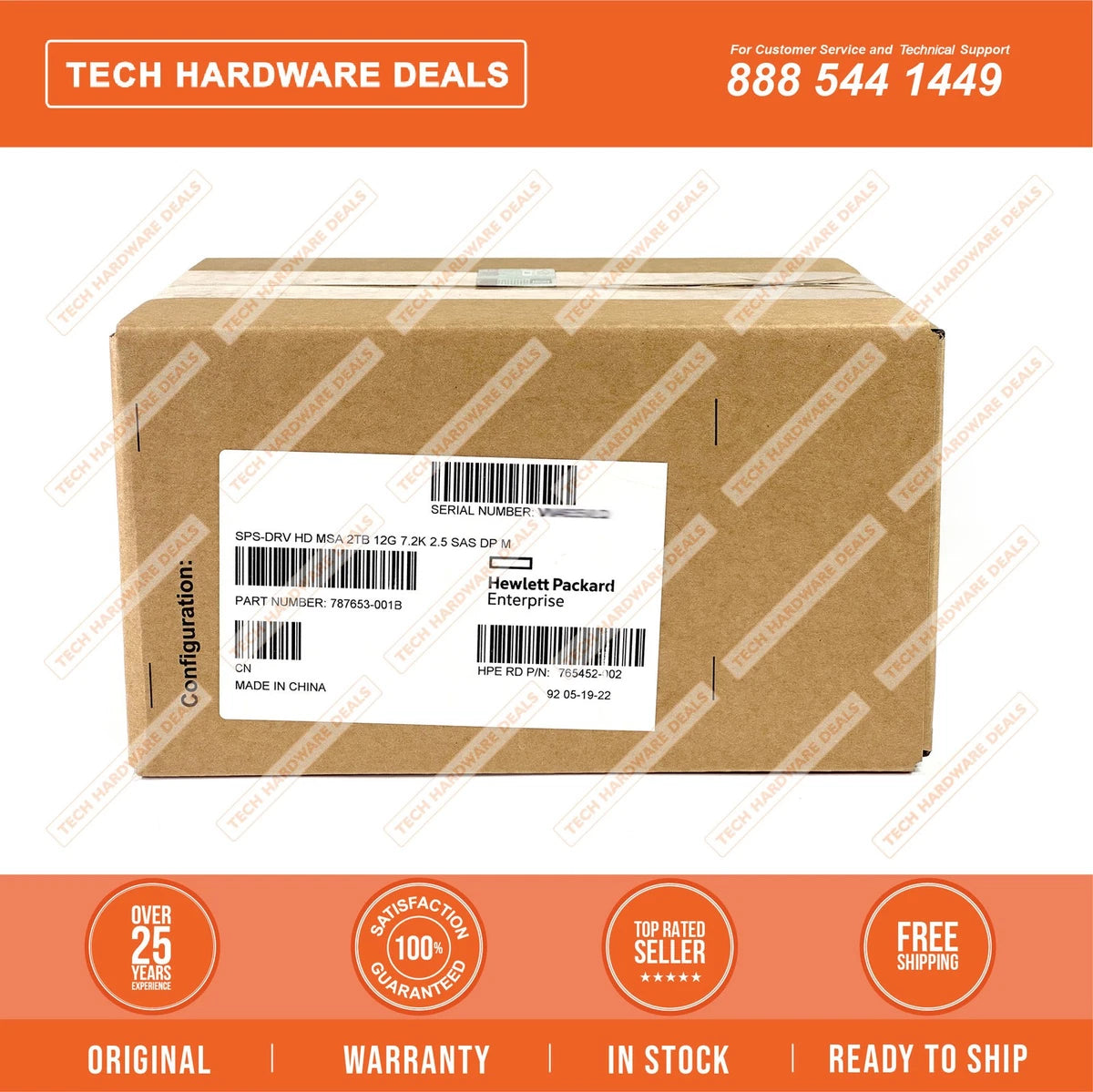 MM2000JEFRC NEW SEALED HPE MSA 2TB SAS 12G 7.2K SFF 512e HDD