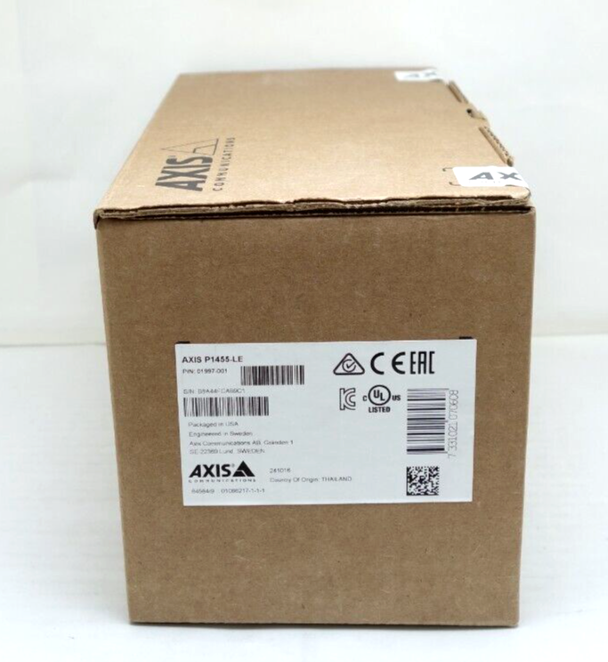 New AXIS Communications P1455-LE 01997-001 2MP IP IR Outdoor Bullet Camera|176787548521