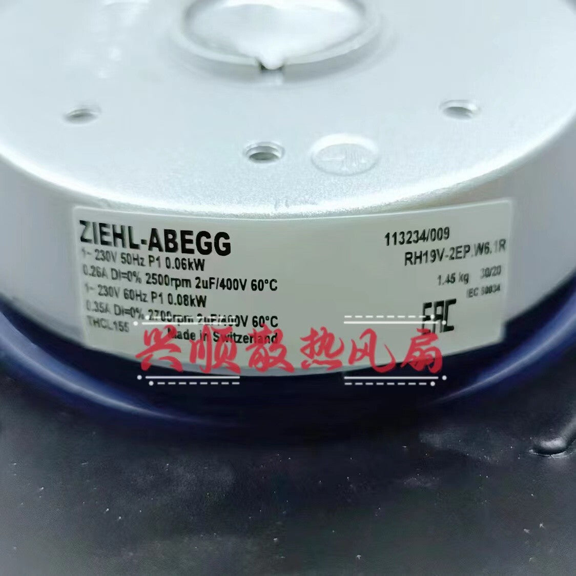 1 PCS  ZIEHL-ABEGG  Fan  RH19V-2EP.W6.1R  230V centrifugal fan cooling fan|255617301859