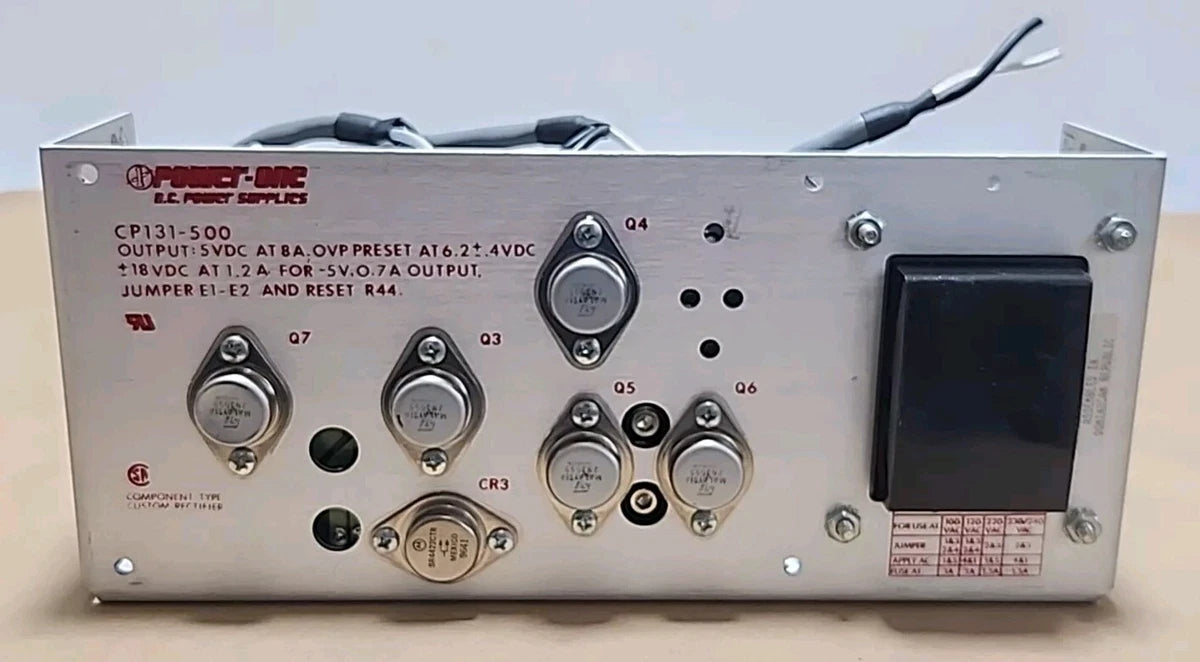 Power-One CP131-500 Power Supply 120Vac 5Vdc @ 8A + Warranty