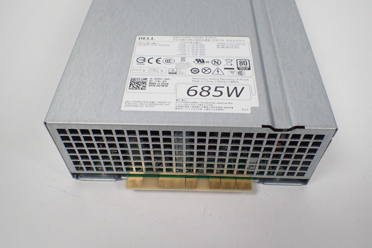 Dell KTMT8 WPVG2, 685W Hot Swap 1U Server Power Supply for Precision T5810|364682632616