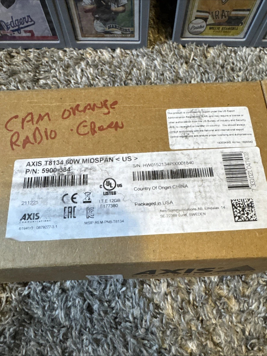 AXIS COMMUNICATION INC 5901-004 T8154 60W SFP MIDSPAN Open Box New|187498215863