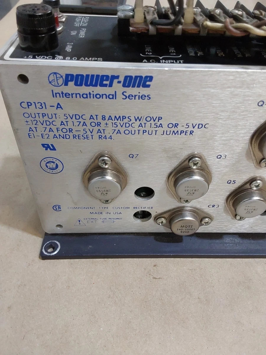 Power One International Series CP131-A Power Supply, 5 VDC, 8.0 A Output