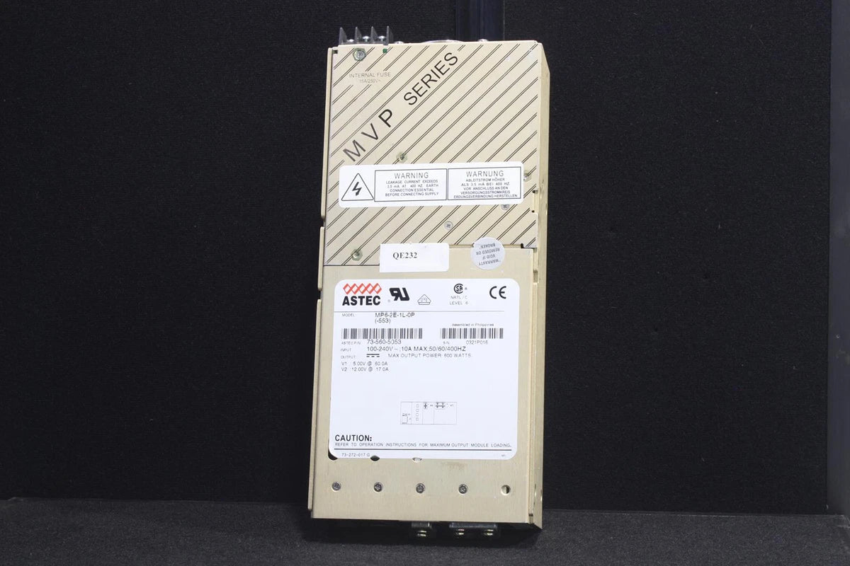 ASTEC ARTESYN  12V 17A & 5V 60AMS Power Supply MP6-2E-1L-0P 600W. SKU 219040|186266711871