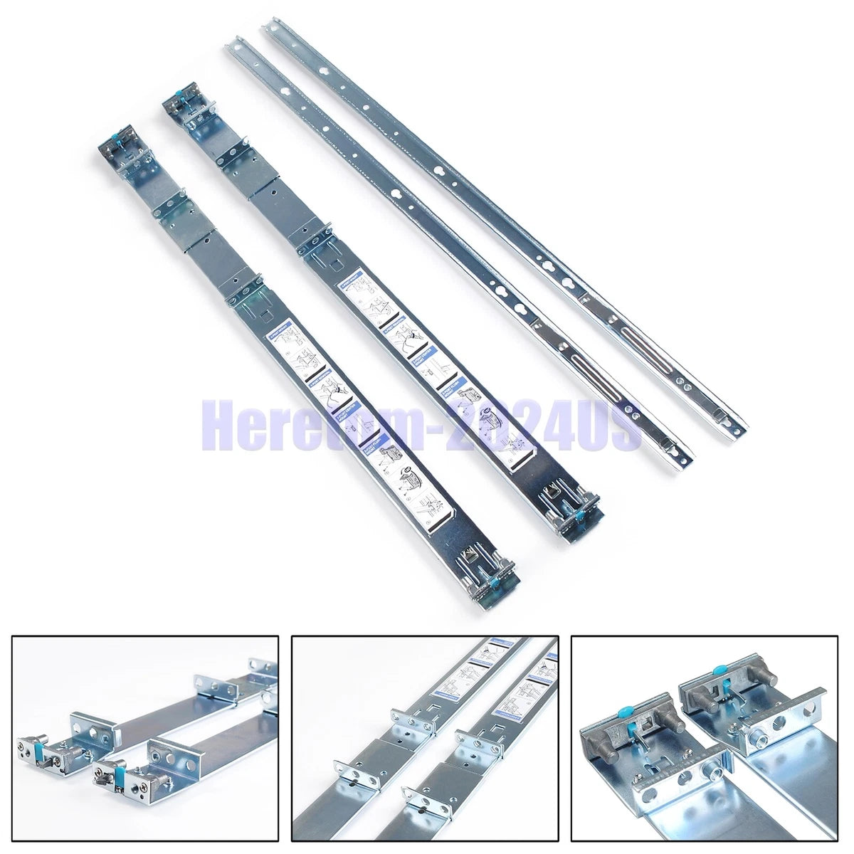 Dell PowerEdge R330 R430 R740 R6415 R640 1U Static Ready Rail Rails Kit 053D7M|335580625381