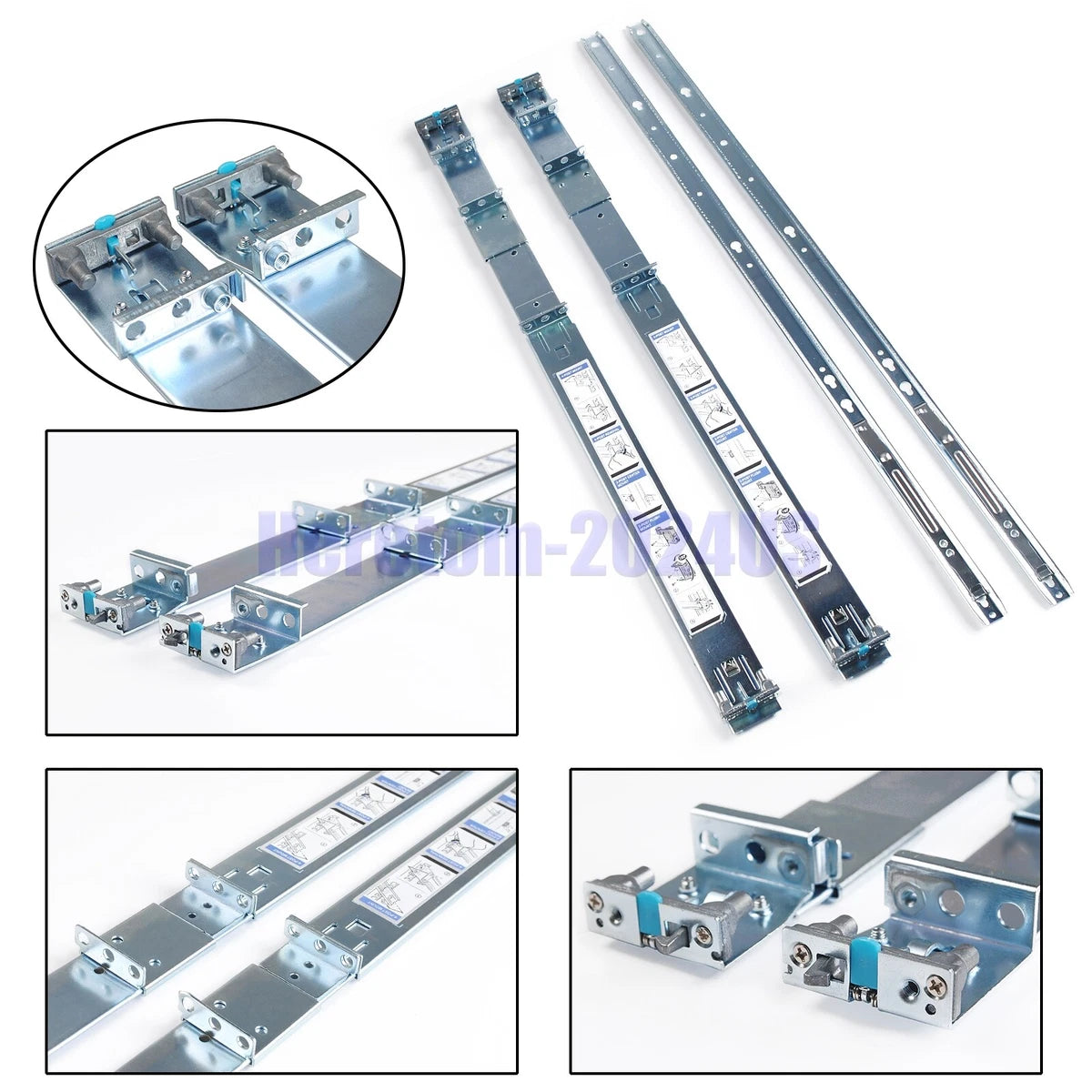 Dell PowerEdge R330 R430 R740 R6415 R640 1U Static Ready Rail Rails Kit 053D7M|335580625381