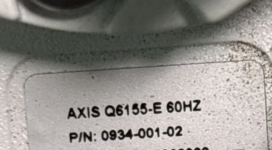 2x Axis Q6155-E 60Hz PTZ Dome Network Camera 0934-001-02, Laser Focus/AS-IS