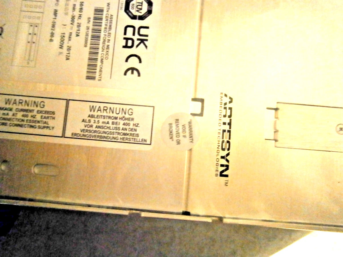 Astec Artesyn 1500 Watt Power Supply - NEW|157499970701