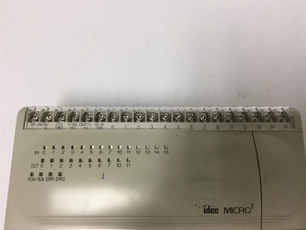 Idec FC2A-C24A1 Micro3 PLC I/O Module 100-240VAC, 14x 24VDC In /10x Relay Out|312012343107
