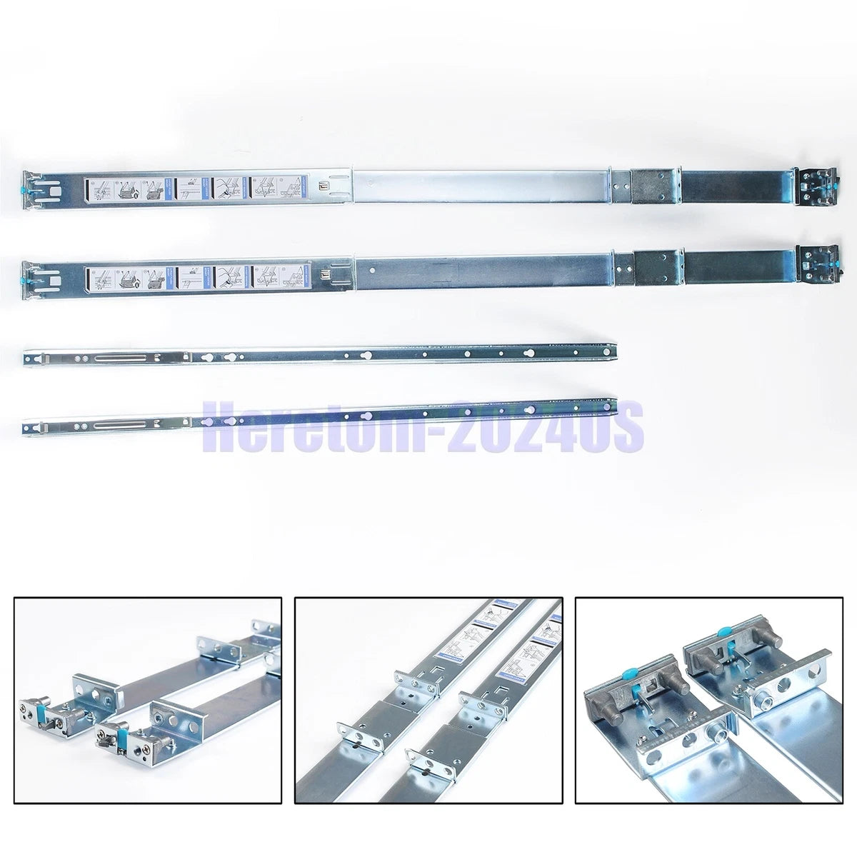 Dell PowerEdge R330 R430 R740 R6415 R640 1U Static Ready Rail Rails Kit 053D7M|335580625381