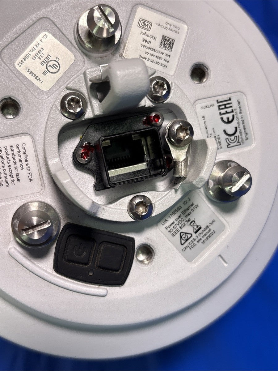 2x Axis Q6155-E 60Hz PTZ Dome Network Camera 0934-001-02, Laser Focus/used