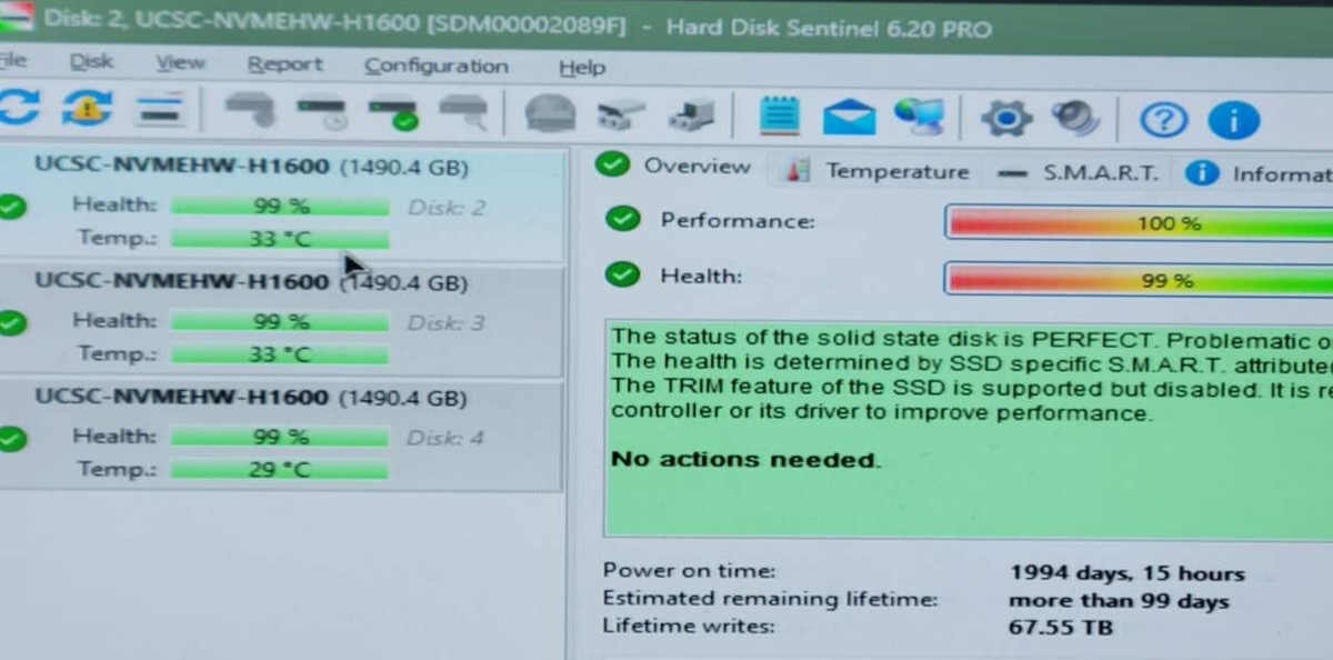 Cisco WD Ultrastar DC SN200 1.6TB 2.5" U.2 NVMe SSD HUSMR7616BDP301 99% HEALTH|197923535318