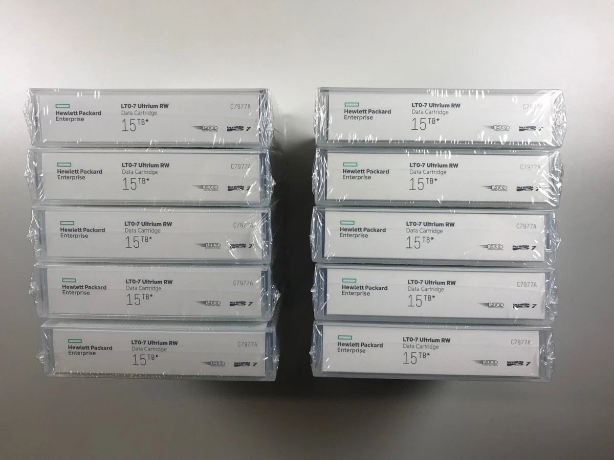 HP / HPE LTO7 Tape Cartridge (10 PACK) C7977A Data Backup Storage  6TB/15TB -NEW|153197272550