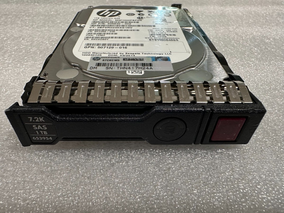 HP 605832-002  MM1000FBFVR 1TB 6G 7.2K 2.5" SAS SC MDL HARD DRIVE G8/G9|196964165693