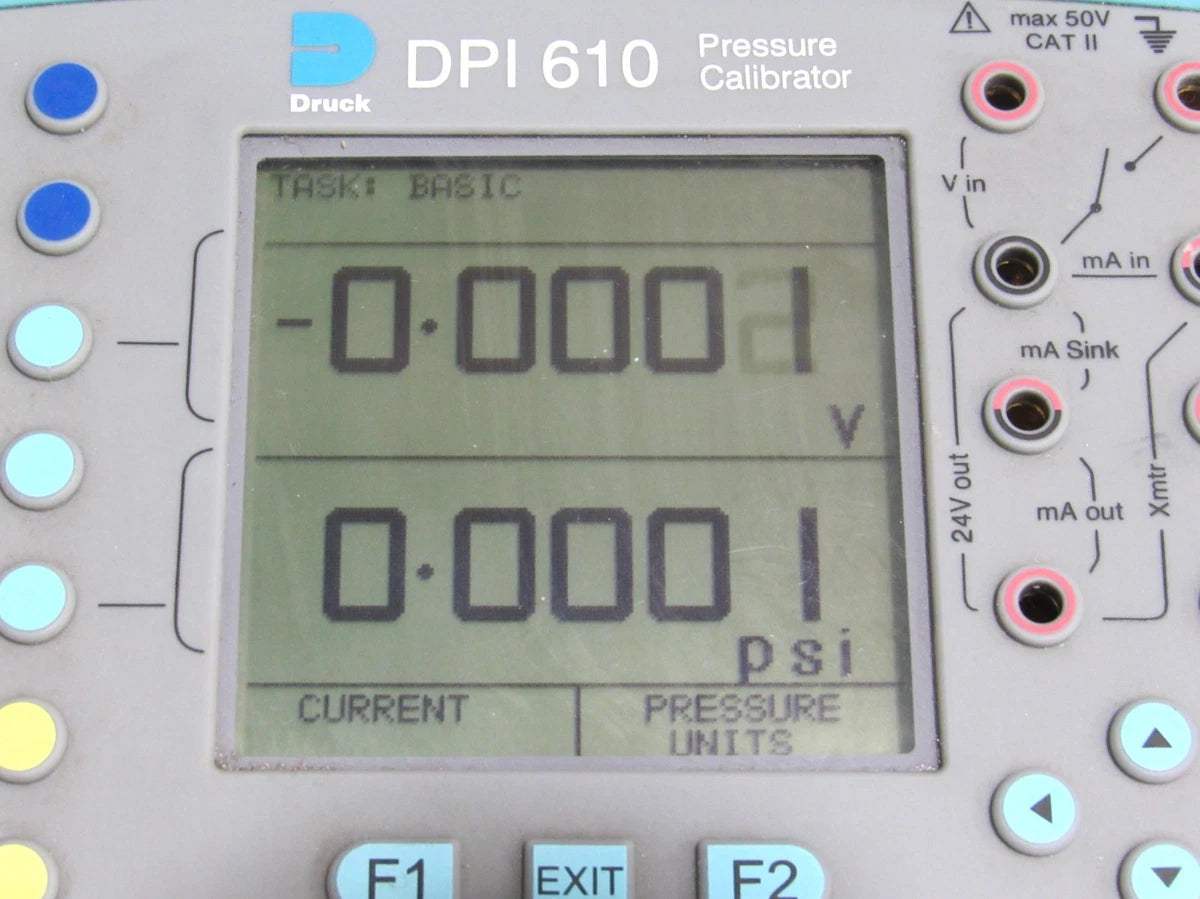 Druck DPI 610 Portable Pressure Calibrator 5 psi g P/N DK344 Power Tested|326961827591