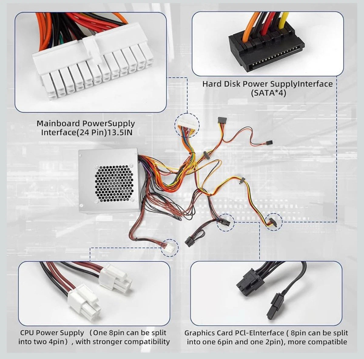 For DELL XPS 8910 8920 8300 8500 8700 8900 R5 460W PSU Power Supply D460AM-03 US|127553818394