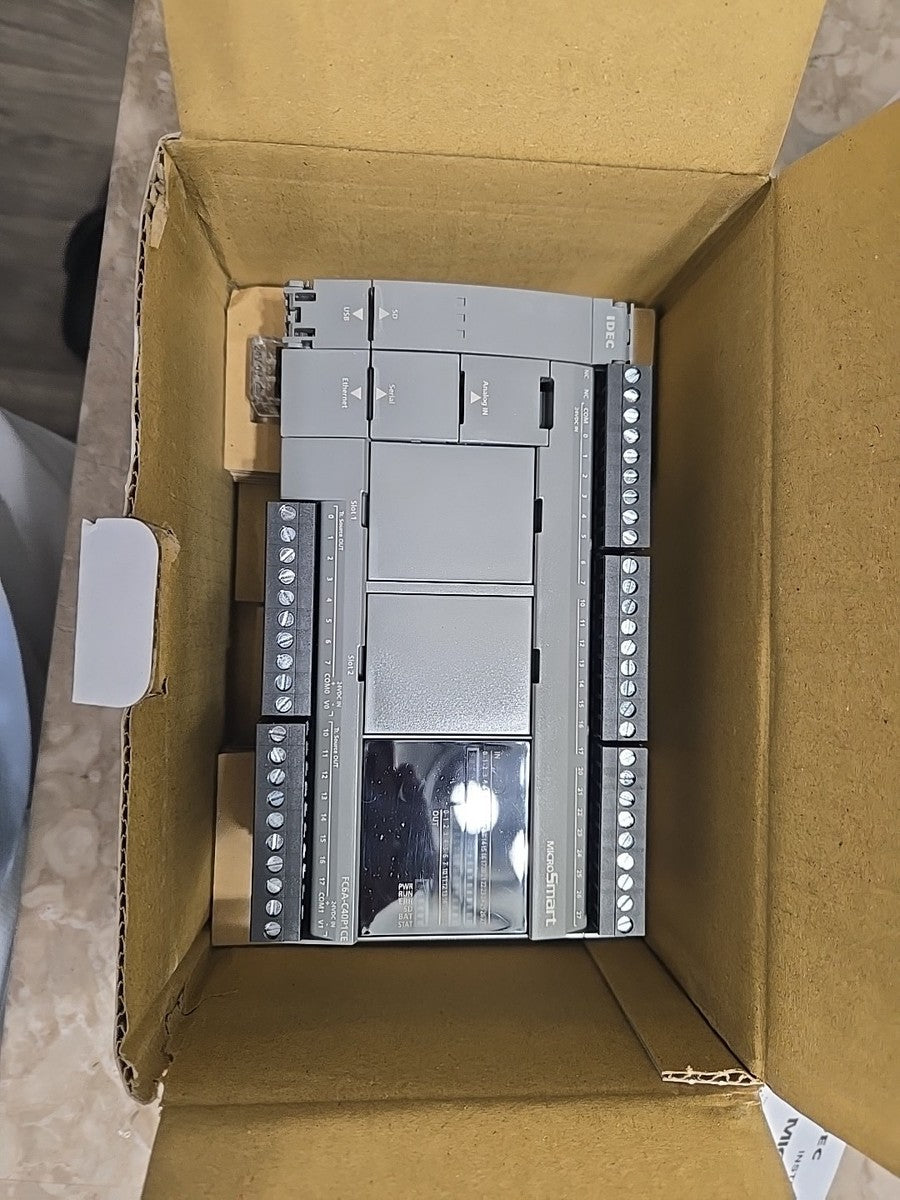 Idec FC6A-C40K1CE MicroSmart Programmable Controller 40 IO CPU 24VDC Trans. Sink|317027658285