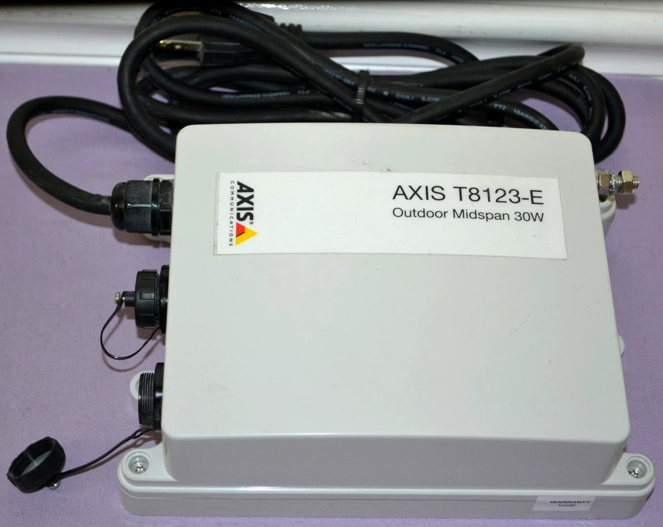 Axis T8123-E Outdoor Midspan 30W PoE With Injector, 1-Port,  IP66 Weatherproof|286683407848