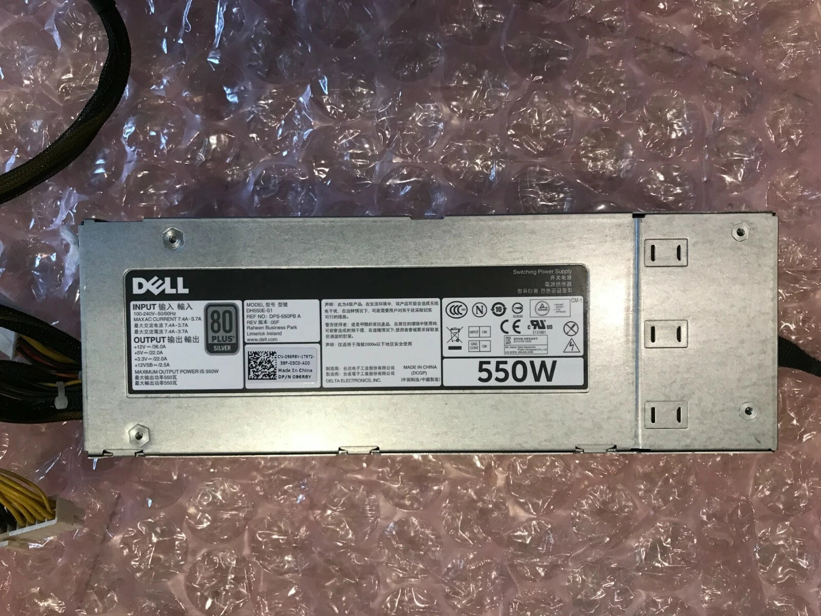 DELL POWEREDGE R520 T420 CABLED POWER SUPPLY  2G4WR DH550E-S1 550W 96R8Y|285658172951