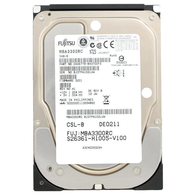 Fujitsu Mba3300rc Sas 300gb 15k 3.5"|389034760411