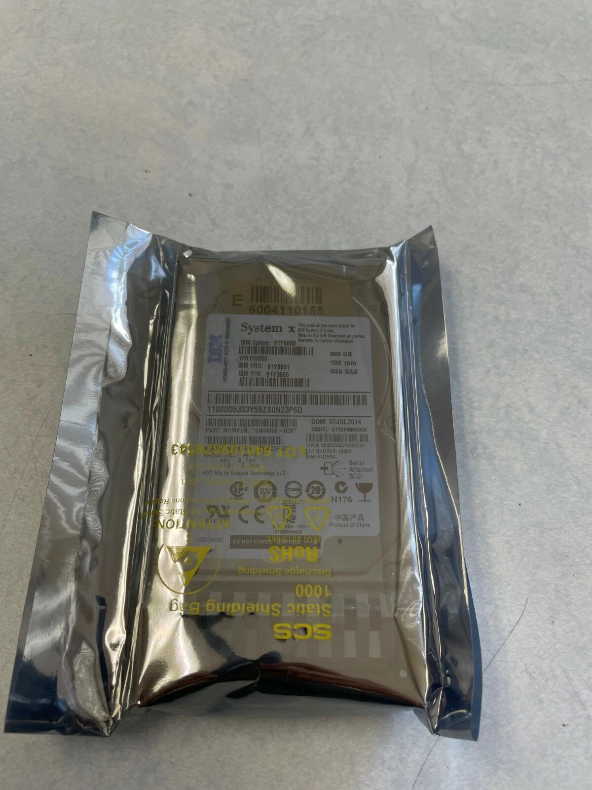 IBM 900GB 10K RPM 6G SAS 2.5-inch Slim-HS SFF Hard Drive