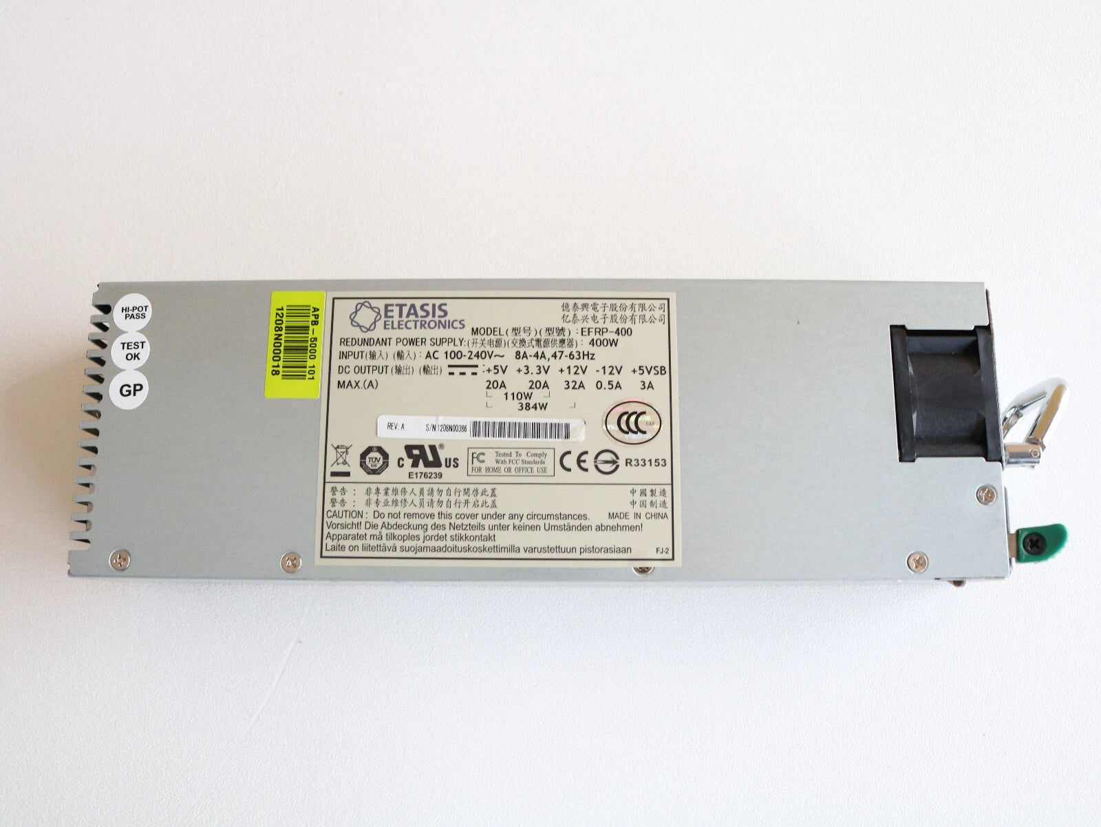 ETASIS Power Supply Unit EFRP-400INF 400W AC 100-240V|306724023523