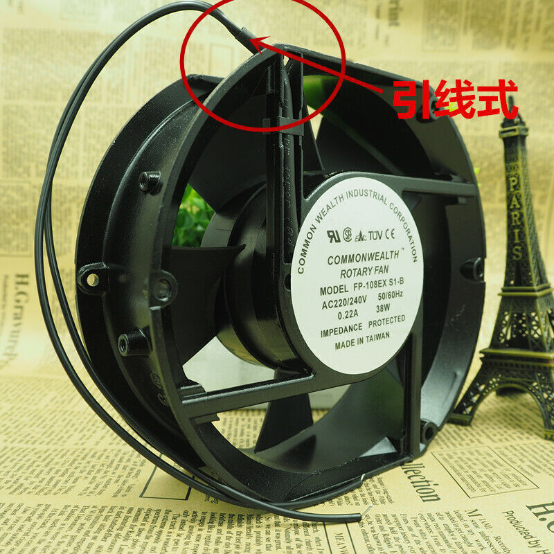 1 Pc. COMMONWEALTH ROTARY FAN FP-108EX-S1-B AC 220/240v 38W 0.22A 170*150*51mm|135573269829