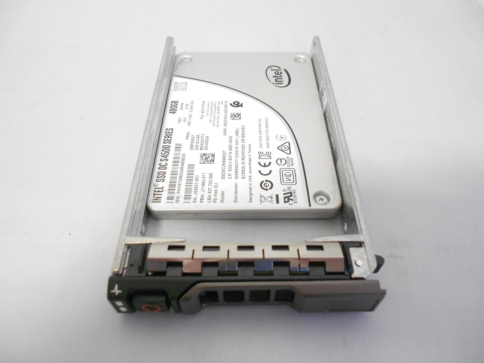 Intel 480GB SATA III SSD 2.5'' Hard Drive Dell Server R620 R630 R710 R720 R730|325652022929