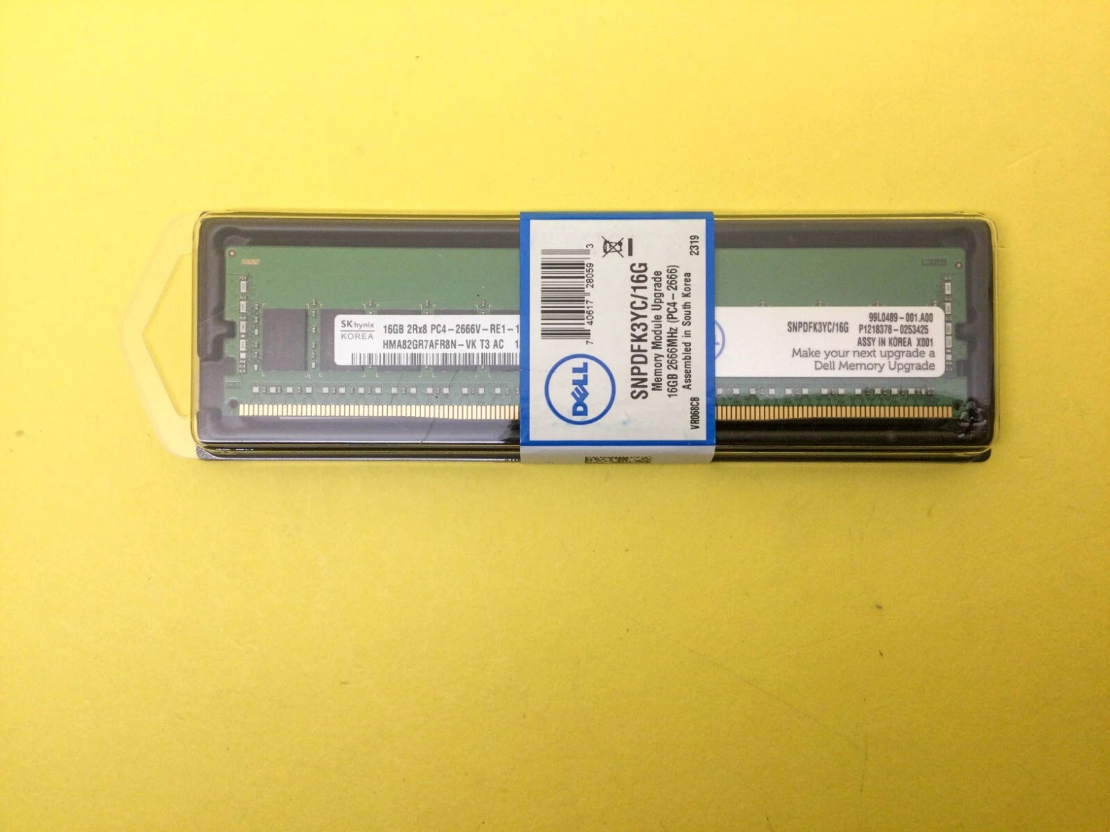 DELL 16GB 2RX8 PC4-2666V RDIMM SERVER MEMORY SNPDFK3YC/16G New Sealed|285195757884