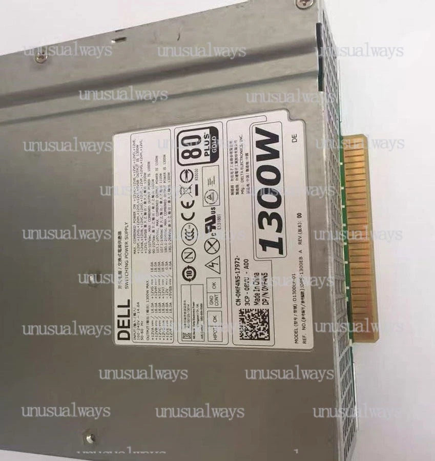 1PC Used DELL T7610 T7600 workstation 1300W power supply D1300EF-01 0MF4N5